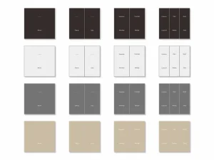 Hotel Automation Wall Switch RS485 Zigbee Protocol Aluminum Alloy Glass Panel Touch Control for Guest Room Southeast Asia