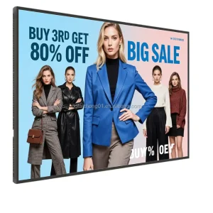 Hotel Digital Signage Display 49 & 55 Inch Wall Mounted LCD Information Screen For Events Meeting Rooms And Guest Wayfinding