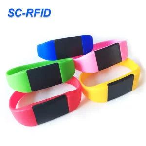 Hotel Gym Waterproof Silicone Wristband 13.56mhz 125Khz Rfid Wristband Silicone Bracelet Nfc Smart Band for Gym