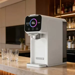 Hotel One Button Easy Operation No Clean AI Smart Table Top Capsule Tea Coffee Self priming Water Pump Maker