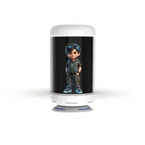 Hotel Reception AI Interactive Holobox Hologram LCD Display Kiosk Voice Control AI Digital Human Virtual Assistant