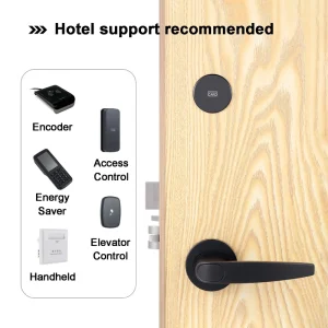 Hotel Split-type Aluminum Alloy Durable Door Lock with Key & App Control