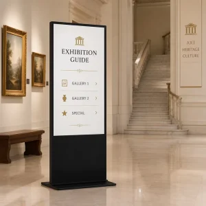 Hotel Welcome Digital Signage LCD Advertising Screen 75 65 Inch Smart Display With Remote CMS For Guest Information And Services