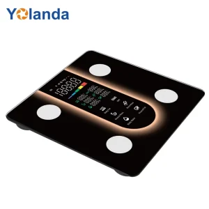 Household BMI Body Composition 180kg Battery Powered Bathroom Weighing Scale Digital LED Smart Body Fat Scale with App