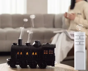 Household Best Gift Vintage Train Design Aroma Diffuser Ultrasonic Scent Humidifier Jellyfish Spray Cool Mist Fragrance Machine