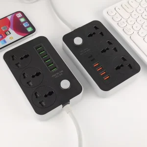 Household British American European Standard Usb Smart Plug Muti Socket Power Strip With Wire