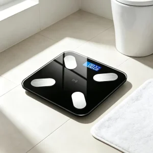 Household Digital Personal Bathroom Body Weight BMI Body Fat Scale with for Tempered Glass 50g Accuracy
