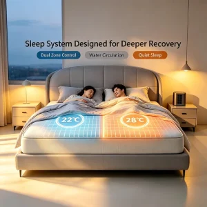 Household WaterCirculation Temperature Regulated Mattress Topper Dual Zone Heating Cooling Pad for Sleep Environment Adjustment