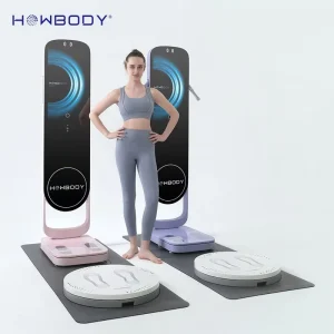 Howbody A7 Pro Ai 3D Body Composition Mirror 27 Inch Touchscreen 8 Electrode 22 Health Data 360 Auto Turntable Ai Health Mirror