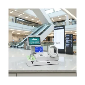 Huasheng Medical Desktop Portable Medical Workstation AI Evaluation Self Service Healthcare Checkup Kiosk HS S05 OEM Touchscreen
