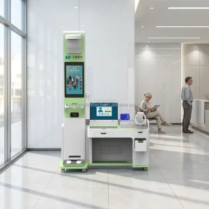 Huasheng Medical Telemedicine AI enabled Workstation Health Screening & Diagnostic Facilities Smart Health Checkup Kiosk HS V600
