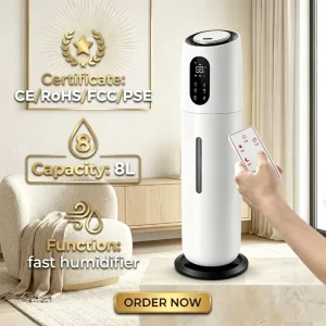 Humidifiers Manufacturer Ultra-Sonic 8L Large Water Tank Home Smart Air Humidifier Remote Control For Home Indoor