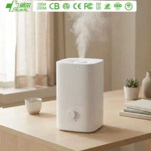 Hybrid Hot Steam Knob Control Cool Mist and Warm Moisture Ultrasonic Air Humidifier With Led Night Light for Baby Room
