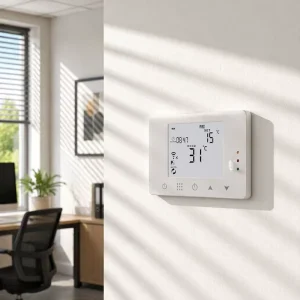Hysen HY09RF Dual Band WiFi RF Thermostat with LCD Backlight for Floor Heating