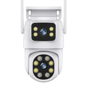 ICSee Smart HD Dual Lens Wireless Security Camera Mobile Phone Remote Outdoor Surveillance IP Cameras