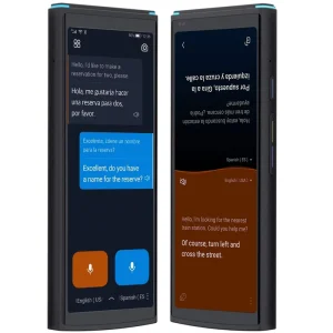 IFLYTEK 4.0 Real Time Smart Language Translator Desktop Device High Quality Voice AI 5.05″ OLED Touchscreen 2000mAh Battery Dual