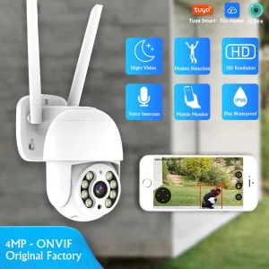 IP Camera With Built-in Monitor 4MP HD Night Vision PTZ IP Camera Speed Dome Wireless Security Camera for Home