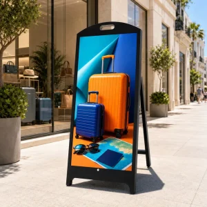 IP65 Weatherproof P2.5 Outdoor LED Display Board 5000nits Sunlight Readable Standalone Digital Signage for Sidewalk Promo