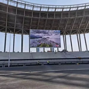 IP66 Full Waterproof P4.44 LED Screen Front Rear Maintenance High Brightness Fixed Stadium LED Display