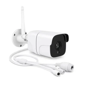 IP66 Waterproof 4MP CMOS Tuya Smart Outdoor WiFi Camera H.265 Cloud Memory Card Support 2 Way Audio Night Vision Internet Port