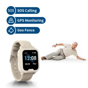 IP67 Waterproof BOTON DE AYUDA SOS Reloj Inteligente 4G Fall Down Alarm Telehealth Watch for Seniors Personas Mayores