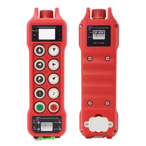IP67 Waterproof Smart Card-Protected 8-Key Single Speed Industrial Radio Remote Control for Heavy Duty Crane Hoist