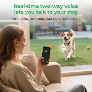 IP67 Waterproof Smart GPS Pet Tracker Real Time Positioning Two Way Audio Communication Health Monitoring Locator for Dogs Cats