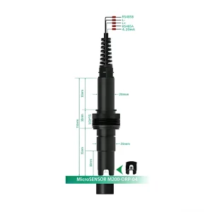 IP68 ABS Smart ORP Sensor ~2000mV RS485 MODBUS 4 20mA Flow through Probe for Water Treatment Aquaculture Monitoring