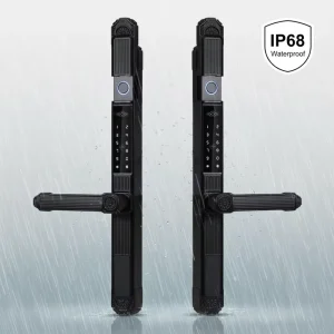 IP68 Waterproof Outdoor Smart Gate Lock WiFi Double Sided Fingerprint Aluminum Door Grade a Security Cloud