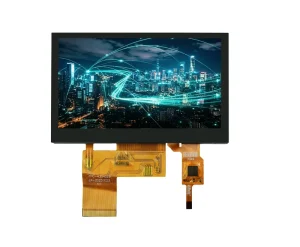 IPS TFT LCD Screen 4.3 Inch 800×480 RGB Interface Lcd Display with CTP Touch Panel 1300 Nit High Luminance Lcd Module