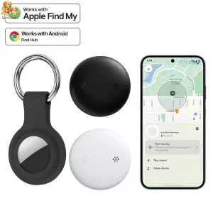 IPX6 Waterproof GPS Smart Bluetooth Tracker Tag for Pets with 1 Year Battery Life