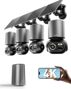 IQ Smart Security Camera W510 with Infrared Night Vision PTZ Network Support & AI Animal Recognition