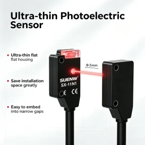IR Through Beam Sensor 500mm Sensing Distance NPN NO Photoelectric Sensor For Object Presence Detection