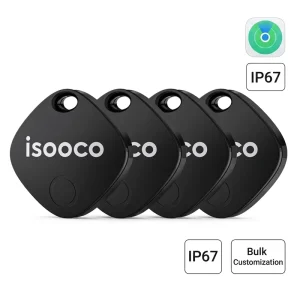 ISOOCO IS2401 Smart Findmy Support Findmy IOS iphone IP67 Waterproof Smart Item Finder Tag for IOS Findmy