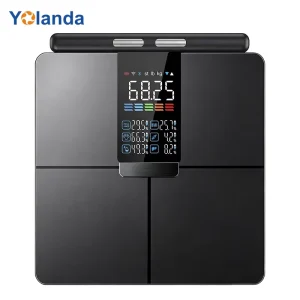 ITO Glass Design Yolanda Premium Large Color Screen Weight Measurement BMI Smart Body Fat Scale SDK Support
