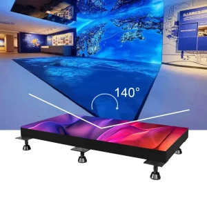Immersive LED Floor Screen IP65 Waterproof Smart Sensor Fast Assembly Front Maintenance OEM ODM Display Heavy Duty 2000kg
