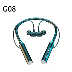 In-Ear Wireless Sport Earbuds Neckband Magnetic Headset BT 5.4 ENC IPX4 Waterproof JL LED Battery