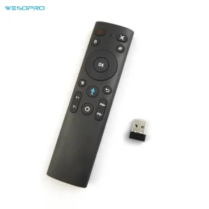 In Stock Q5+ Voice Remote Control Gyro Air Mouse with Microphone 3 Axis Gyroscope for Smart TV and Android Box