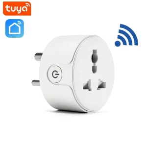 India Type Tuya Smart Life App Control Wifi Smart Wall Socket Home Plug Power Smart Plug