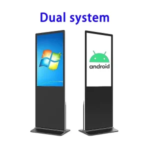 Indoor Advertising Player Kiosk Floor Stand Digital Signage with Animation & Graphics for Shopping Mall Retail Store