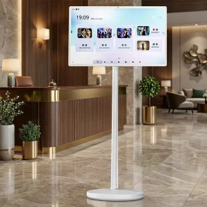 Indoor/Outdoor Live Streaming Party Touch Screen Wireless 32inch Smart Display Portable Smart TV 1300MP Camera Android 13