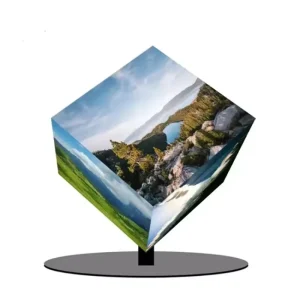 Indoor P2 640*640mm Rotating Cube Screen Cube Led Board Digital Screen 3-Year Warranty 3840Hz Refresh Rate Magic Led Display
