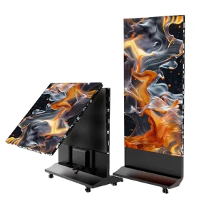 Indoor Smart WIFI Floor standing P1.8 P2 P2.5 Foldable LED Poster Screens