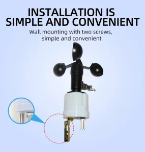 Industrial 3 in 1 RS485 Weather Sensor Wind Speed Temperature Humidity Illuminance Sensor for Smart Agriculture Weather Station