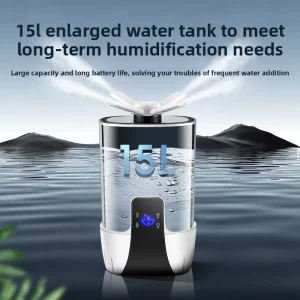 Industrial Humidifier Ultrasound Function Timing Function AC Powered 36dB Noise More 10L Capacity Plastic Material Home Plant