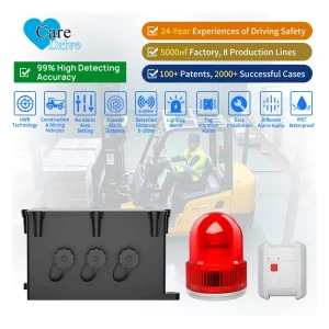 Industrial IP65 Waterproof UWB Forklift Anti Collision System High Precision V2V V2P Proximity Warning Portable ABS