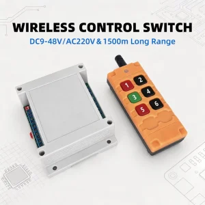 Industrial Long Range DC9-48V AC220V 433MHz Wireless Control Switches and Remote Controls for Water Pump and Water Level Control
