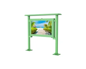 Industrial Outdoor Floor Display with Fan Cooling Anti Reflection Tempered Glass