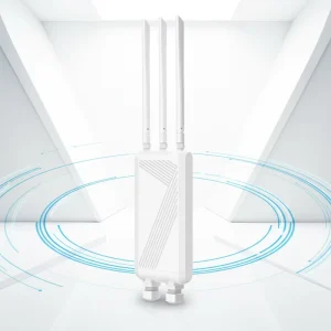 Industrial Outdoor WiFi 6 Access Point 3600Mbps High Power Wireless AP IP66 Waterproof 120 Plus Users 3 Antennas