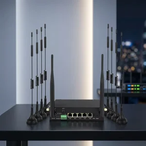Industrial Router Dual SIM Dual Band Wifi 6 Gigabit Ethernet Gateway RS232 RS485 Serial Port Industrial Automation Site Data